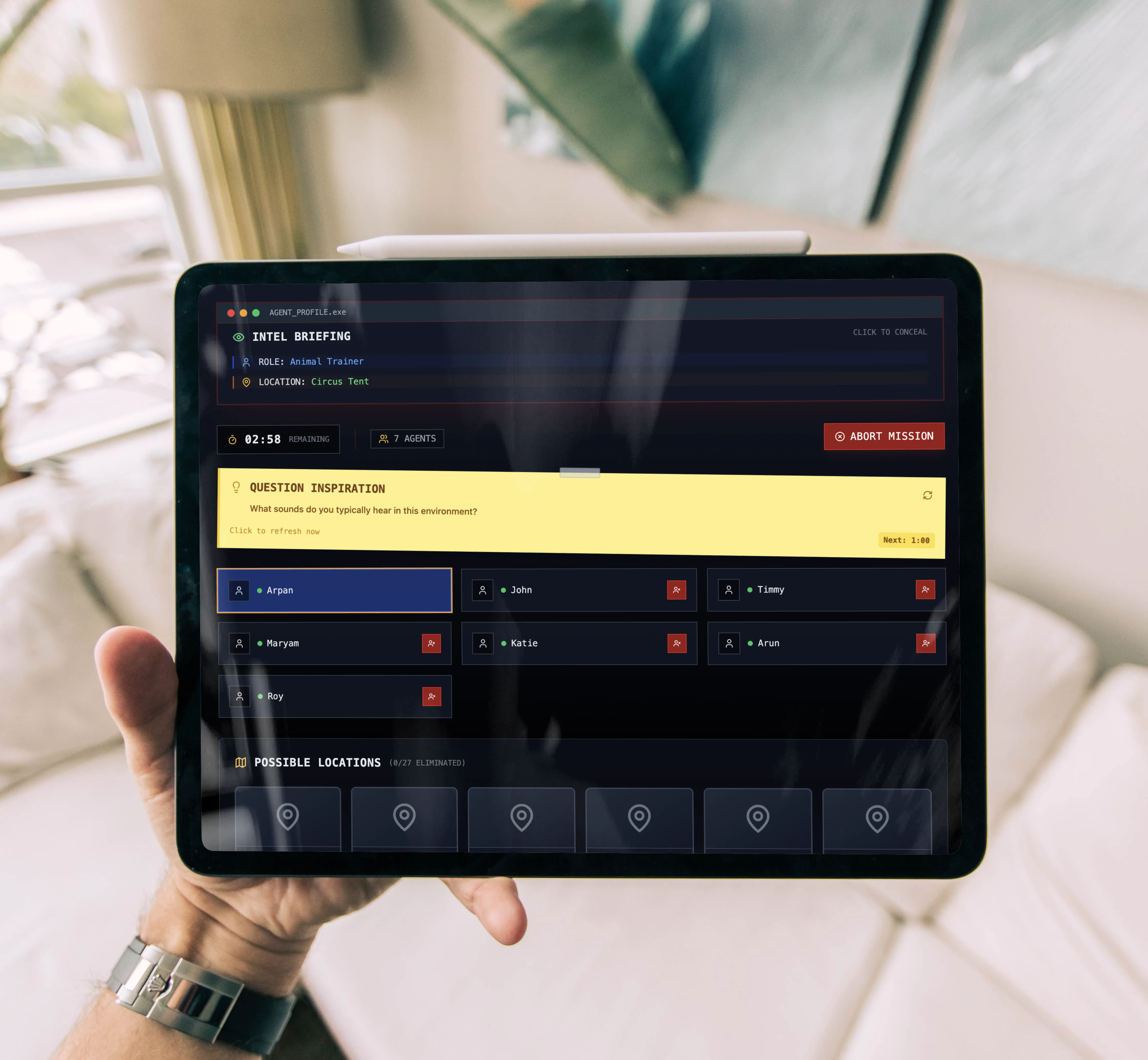 Spyfall Online – Multiplayer Social Deduction Game